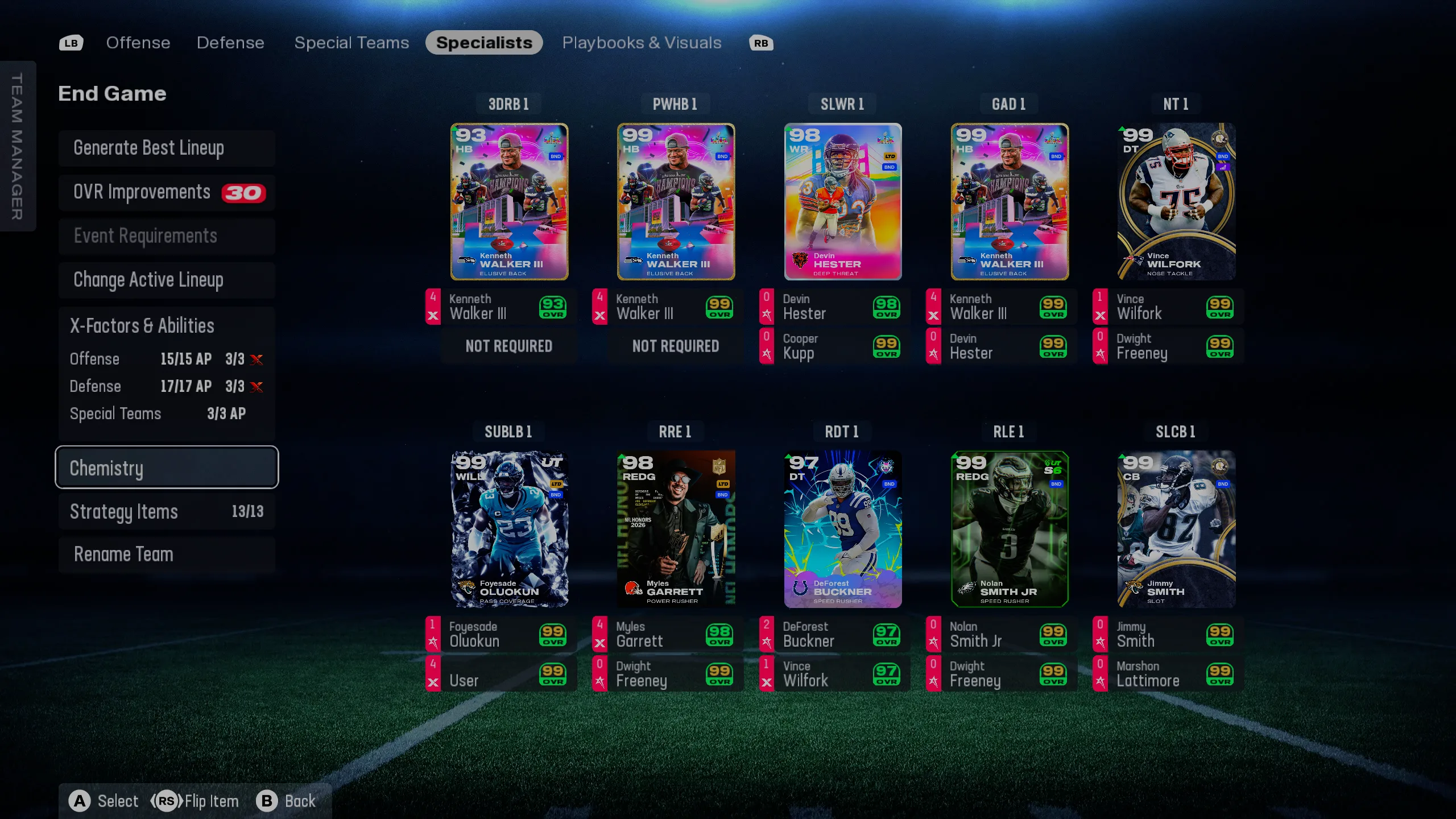 Specialists & Crystal Allocation